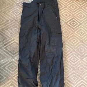 OBERMEYER Ski Pants - Junior/Young Adult - (Junior Sz 18); Black, Cargo style